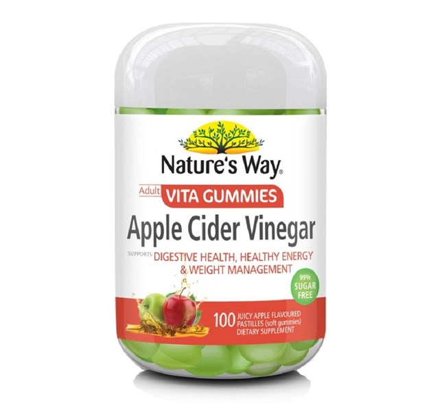 Natures Way Apple Cider Vinegar Gummies 100 Pastilles